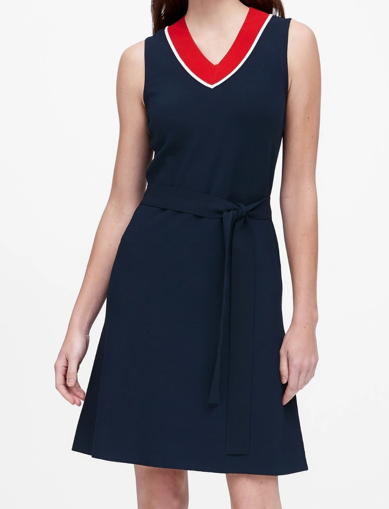 Banana Republic belted sweater dress